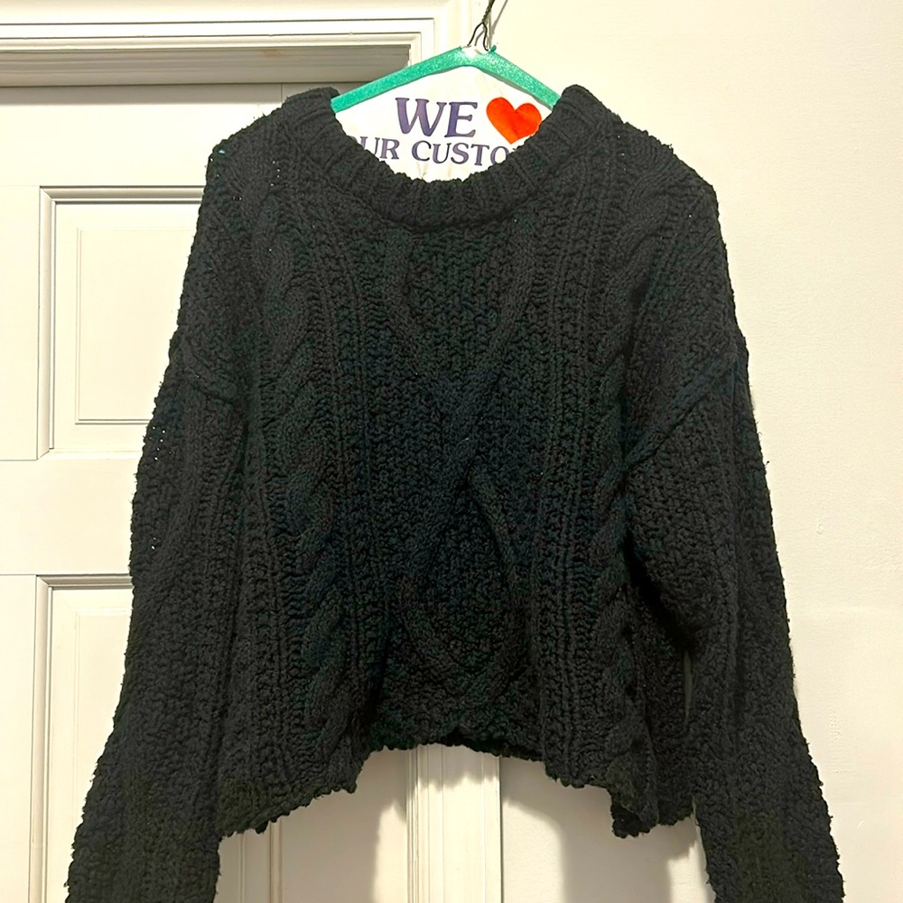 Free people black sweater (1/2 off!)